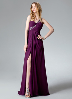 Formal Dresses Sydney Empire One-Shoulder Sweep Train Chiffon Evening Dress With Ruffle Lace Beading Sequins (017004368) Formal Dresses Sydney Empire One-Shoulder Sweep Train Chiffon Evening Dress With Ruffle Lace Beading Sequins (017004368)