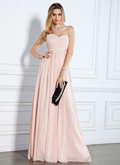Aftenkjoler Empire Sweetheart Gulvlang Chiffon Aftenkjoler med Flæsekanter (017022510) Aftenkjoler Empire Sweetheart Gulvlang Chiffon Aftenkjoler med Flæsekanter (017022510)