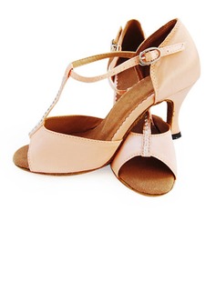 Chaussures de danse Satin Chaussures à talons Danse latine Salle de bal Chaussures de danse avec Lanière en T (053012958) Chaussures de danse Satin Chaussures à talons Danse latine Salle de bal Chaussures de danse avec Lanière en T (053012958)