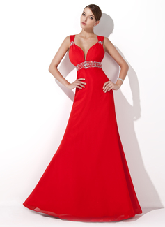 Formal Dresses Sydney A-Line/Princess Sweetheart Floor-Length Chiffon Evening Dress With Ruffle Beading Sequins (017004434) Formal Dresses Sydney A-Line/Princess Sweetheart Floor-Length Chiffon Evening Dress With Ruffle Beading Sequins (017004434)