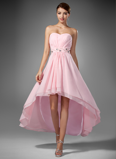 Robe de Bal de Promo Ligne-A/Princesse Cœur Assymetrique Mousseline Robe de Bal de Promo avec Ondulé Brodé (018005104) Robe de Bal de Promo Ligne-A/Princesse Cœur Assymetrique Mousseline Robe de Bal de Promo avec Ondulé Brodé (018005104)