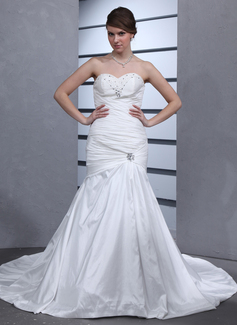 Robe de Mariée Sirene Cœur Traîne Cathedral Taffetas Robe de Mariée avec Ondulé (002012046) Robe de Mariée Sirene Cœur Traîne Cathedral Taffetas Robe de Mariée avec Ondulé (002012046)