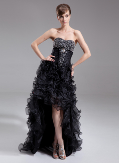 Robe de Bal de Promo Ligne-A/Princesse Cœur Assymetrique Organza Robe de Bal de Promo avec Brodé Pailleté (018020974) Robe de Bal de Promo Ligne-A/Princesse Cœur Assymetrique Organza Robe de Bal de Promo avec Brodé Pailleté (018020974)