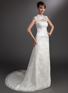 Robe de Mariée Ligne-A/Princesse Sans bretelles Traine courte Satin Tulle Robe de Mariée avec Dentelle Perlé (002000178) Robe de Mariée Ligne-A/Princesse Sans bretelles Traine courte Satin Tulle Robe de Mariée avec Dentelle Perlé (002000178)
