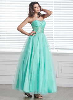 Robe de Bal de Promo Ligne-A/Princesse Cœur Longueur cheville Tulle Robe de Bal de Promo avec Brodé (018005305) Robe de Bal de Promo Ligne-A/Princesse Cœur Longueur cheville Tulle Robe de Bal de Promo avec Brodé (018005305)
