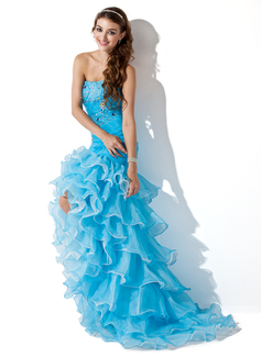Robe de Bal de Promo Sirene Cœur Assymetrique Organza Satin Robe de Bal de Promo avec Ondulé Brodé (018005086) Robe de Bal de Promo Sirene Cœur Assymetrique Organza Satin Robe de Bal de Promo avec Ondulé Brodé (018005086)