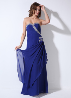 Avondjurken A-Lijn/Prinses Sweetheart Vloerlengte Chiffon Avondjurk met Roes Kraal Lovertjes (017020712) Avondjurken A-Lijn/Prinses Sweetheart Vloerlengte Chiffon Avondjurk met Roes Kraal Lovertjes (017020712)