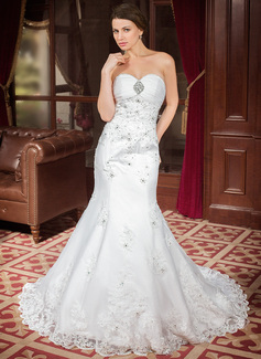 Robe de Mariée Empire Cœur Traîne Chapelle Organza Satin Robes de Mariée avec Ondulé Dentelle Perlé (002000302) Robe de Mariée Empire Cœur Traîne Chapelle Organza Satin Robes de Mariée avec Ondulé Dentelle Perlé (002000302)