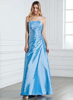 Cheap Bridesmaid Dresses Sheath Strapless Floor-Length Taffeta Bridesmaid Dress With Ruffle Beading (007001076) Cheap Bridesmaid Dresses Sheath Strapless Floor-Length Taffeta Bridesmaid Dress With Ruffle Beading (007001076)