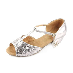 Dansschoenen Sprankelende Glitter Sandalen Danszaal Dansschoenen met T-Riempjes (053008116) Dansschoenen Sprankelende Glitter Sandalen Danszaal Dansschoenen met T-Riempjes (053008116)
