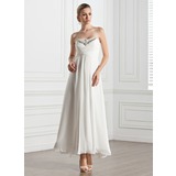 Keizer Sweetheart Enkellengte Chiffon Avondjurken met Roes Kraal (017005274)