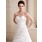 Ligne-A/Princesse Cœur Traine courte Satin Robe de Mariée avec Ondulé Perlé (002000686)