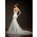 Sirene Sans bretelles Traîne Chapelle Satin Tulle Robe de Mariée avec lacet Perlé (002000634)