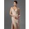 Gaine Cœur Traine longue Mousseline Robe de Bal de Promo avec Ondulé Perles (018005251)