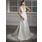 Ligne-A/Princesse Bretelles autour du cou Traine courte Organza Satin Robe de Mariée avec Ondulé Dentelle Perlé (002012015)