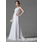 Empire Cœur Traine courte Mousseline Robe de Mariée avec Ondulé Dentelle Perlé Fleurs (002004001)