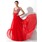 Ligne-A/Princesse Col V Longeur au sol Mousseline Robe de Bal de Promo avec Ondulé Brodé Pailleté (018005105)