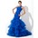 Sirene Une epaule Traine longue Organza Robe de Bal de Promo avec Ondulé Brodé (018005077)