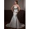 Sirene Cœur Traine courte Satin Robe de Mariée avec Echarpes Perlé (002001174)
