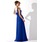 Empire Cœur Longeur au sol Mousseline Robe de Bal de Promo avec Ondulé (018004998)