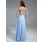 Empire Une epaule Longeur au sol mousseline de soie Robe de Bal de Promo avec Ondulé Brodé (018021100)