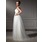 Ligne-A/Princesse Sans bretelles Traine courte Satin Tulle Robe de Mariée avec Ondulé (002011544)