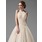 Ligne-A/Princesse Bretelles autour du cou Traîne Chapelle Satin Tulle Robe de Mariée avec Dentelle Perlé (002000154)