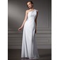 Coupe droite Une epaule Traine longue Mousseline Robe de Mariée avec Ondulé Perlé (002011746) Coupe droite Une epaule Traine longue Mousseline Robe de Mariée avec Ondulé Perlé (002011746)