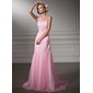 Coupe droite Une epaule Traine courte Satin Tulle Robe de Mariée avec Ondulé Dentelle Perlé (002011380) Coupe droite Une epaule Traine courte Satin Tulle Robe de Mariée avec Ondulé Dentelle Perlé (002011380)