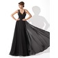 Ligne-A/Princesse Col V Longeur au sol Mousseline Tulle Robe de Bal de Promo avec Ondulé Dentelle Brodé (018005092) Ligne-A/Princesse Col V Longeur au sol Mousseline Tulle Robe de Bal de Promo avec Ondulé Dentelle Brodé (018005092)