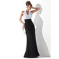 Keizer Halter Vloerlengte Chiffon Avondjurken met Roes (017020321)