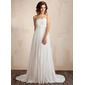 Empire Sans bretelles Traine longue Mousseline Robe de Mariée avec Ondulé Dentelle Perlé (002011587) Empire Sans bretelles Traine longue Mousseline Robe de Mariée avec Ondulé Dentelle Perlé (002011587)