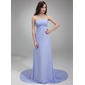 Keizer Sweetheart Lange Sleep Chiffon Avondjurken met Roes Kraal (017018815)