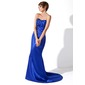 Gaine Cœur Traine longue Charmeuse Robe de Bal de Promo avec Ondulé (018005094)